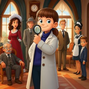 Pièce de théâtre d'enquête de style Agatha Christie pour jeunes